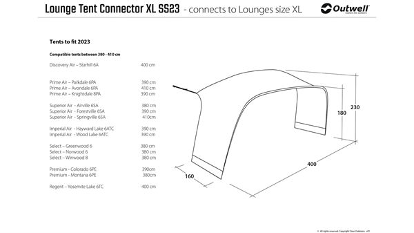 Outwell Lounge-Zeltverbinder XL